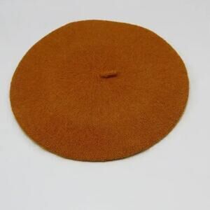 New wool French beret cap women, teens ginger